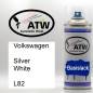 Preview: Volkswagen, Silver White, L82: 400ml Sprühdose, von ATW Autoteile West.